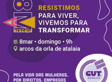 Ato Político Cultural pelo Dia Internacional da Mulher será domingo na Orla