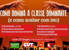 Nos dias 6 e 7 de fevereiro tem curso de formação política na sede da CUT/SE