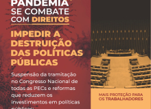 Contra o corte de políticas públicas e por mais investimento no SUS
