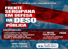 Café da Manhã com Lançamento da Frente Sergipana em Defesa da DESO Pública