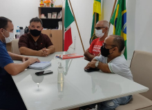 SINDISPUC tem reunião proveitosa com prefeito Diogo Menezes