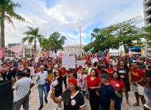 Sem anistia pra golpista. Ato defende democracia, paz e solidariedade à Venezuela