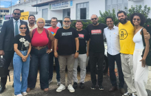 Na Delegacia Metropolitana, presidente do SINDISCOSE recebe solidariedade da CUT