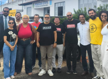 Na Delegacia Metropolitana, presidente do SINDISCOSE recebe solidariedade da CUT