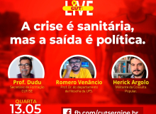 Live da CUT nesta Quarta: ‘A crise é sanitária, mas a saída é política’