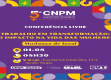 1ª Conferência Livre de Mulheres da CUT será no SINDISAN