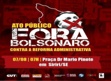 Sábado: Vai ter Fora Bolsonaro na Feira de Siriri