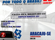 Governo Bolsonaro é um desastre para o Brasil, participe do protesto Fora Bolsonaro