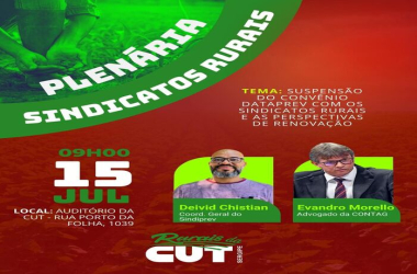 CUT realiza Plenária dos Sindicatos Rurais