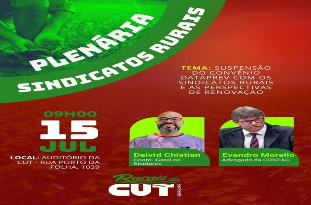 CUT realiza Plenária dos Sindicatos Rurais