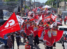 Dia histórico de marcha contra a privatização da água, pela educação e por direitos