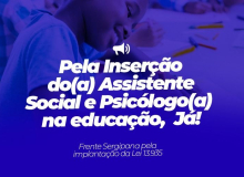 Organizações criam frente pela inclusão de assistente social e psicólogo na escola