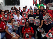 CUT/SE participa do lançamento do Comitê Estadual Lula Livre