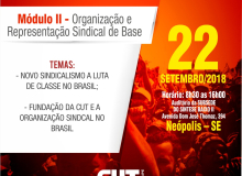 Secretaria de Formação da CUT/SE promove 2º módulo do curso de ORSB em Neópolis