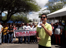 CUT/SE participa de protesto contra o fechamento da Maternidade de Capela