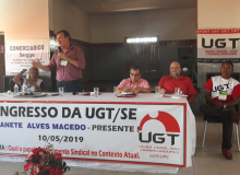 Presidente da CUT/SE participa do 4° Congresso da UGT/SE