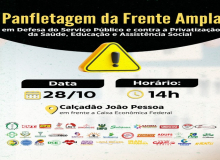 Terça tem Ato no Centro contra privatização da saúde, educação e assistência social