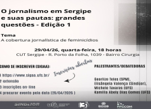 Sindijor e DCOS/UFS lançam projeto de extensão para jornalistas