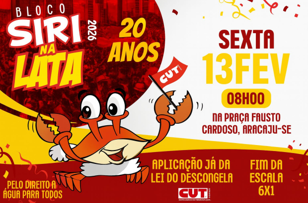 CUT/SE prepara 20ª edição do Bloco Siri na Lata