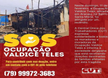 Solidariedade à Ocupação Valdice Teles