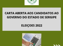SINDINUTRISE lança Carta Aberta aos candidatos ao governo de Sergipe