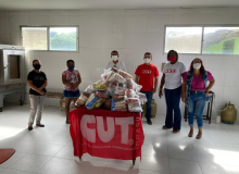 CUT e sindicatos seguem doando alimentos para organizações sociais de Sergipe