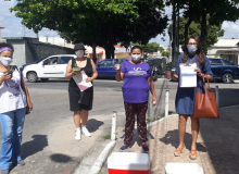 Coletivo de Mulheres da CUT/SE quer revitalizar o largo em frente à Central