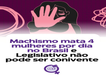 Machismo mata 4 mulheres por dia no Brasil e Legislativo não pode ser conivente