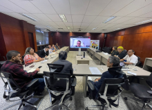 Reunião com a CUT no TCE aborda política nacional para população em situação de rua