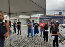 CUT/SE participa de ato dos servidores do INSS e manifesta apoio à greve