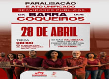 Barra dos Coqueiros: magistério e serviço público paralisam na próxima terça, 28