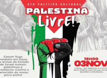 SEXTA tem Ato Político Cultural PALESTINA LIVRE na sede da CUT/SE